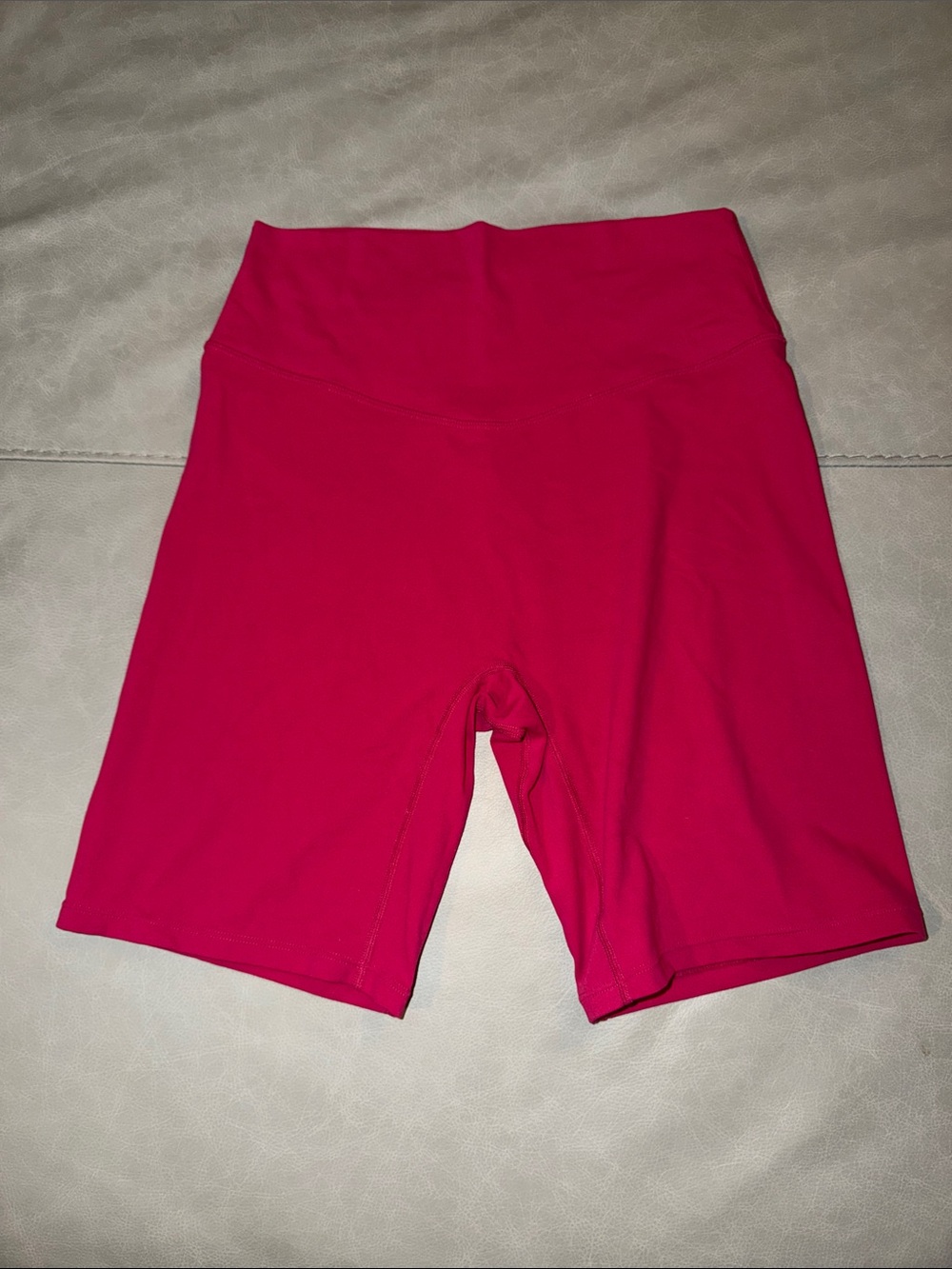 High-Waist Fuchsia Bike Shorts for Women